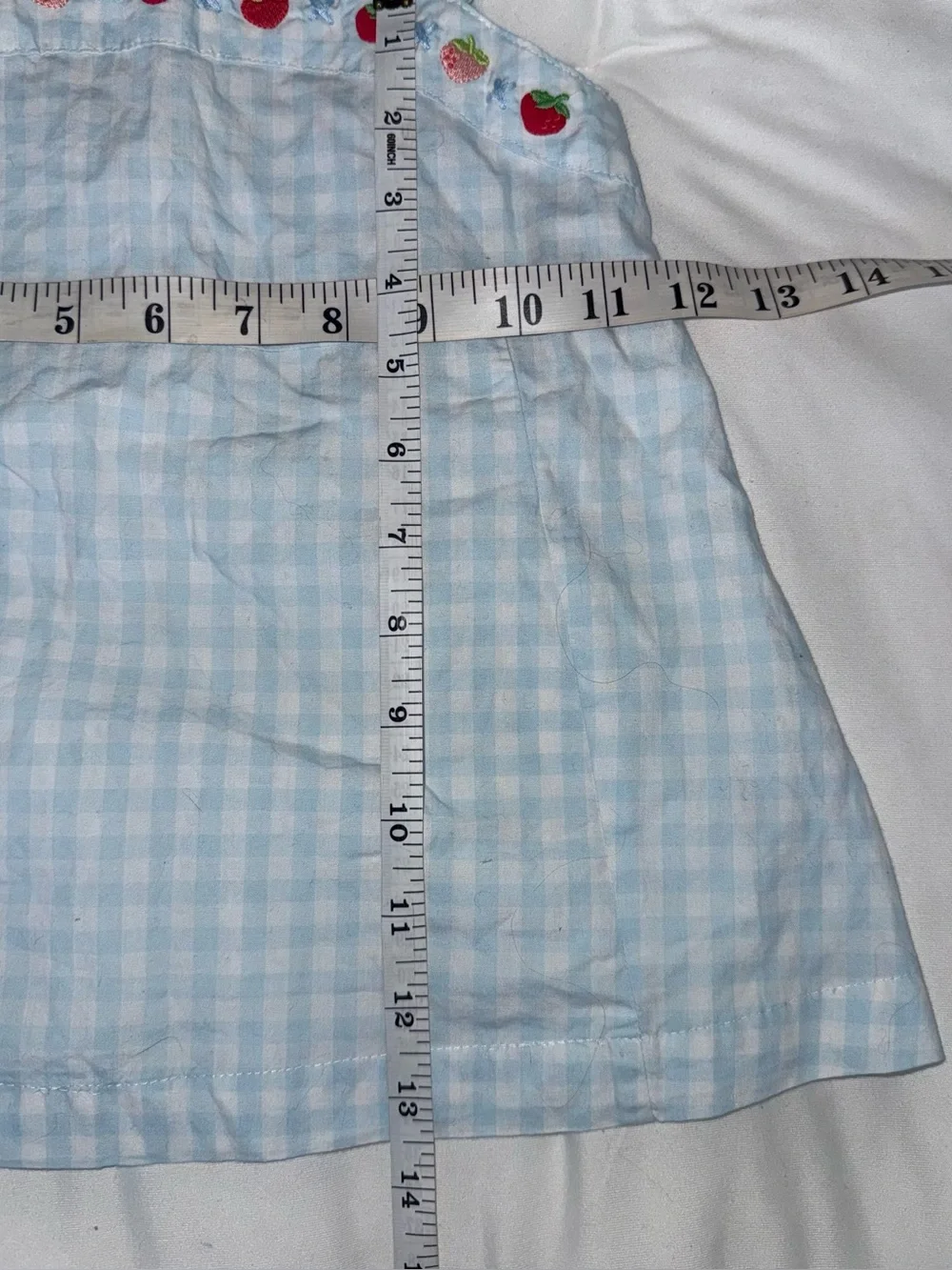 2 Pc Girls Dress Lot Gymboree Size 4 Gingham Strawberry Pinafore Romper Pink